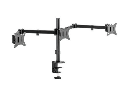 LogiLink Support triple écran, longueur bras: 658 mm, noir
