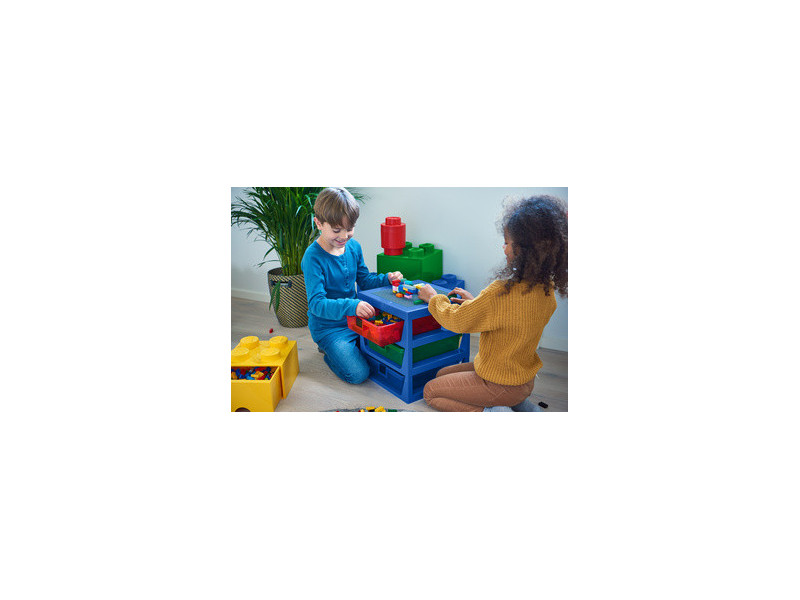 LEGO Module de classement 3-DRAWER STORAGE RACK, bleu
