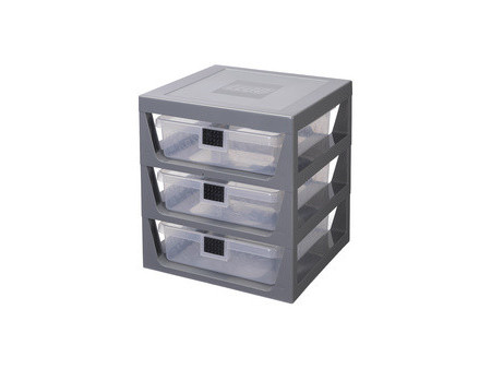 LEGO Module de classement 3-DRAWER STORAGE RACK, bleu