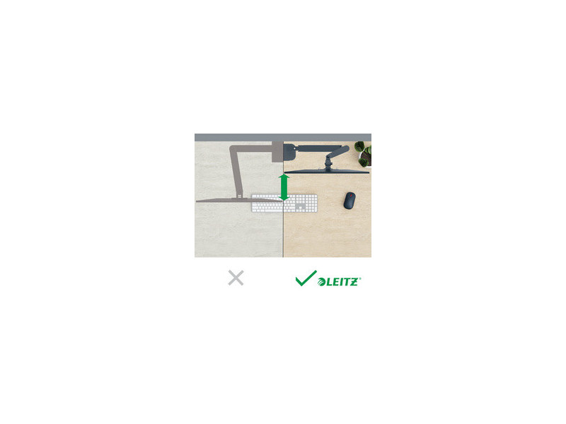 LEITZ Bras pour écran Ergo avec support ordinateur portable