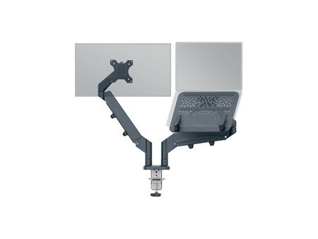 LEITZ Bras pour écran Ergo avec support ordinateur portable
