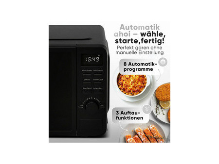 PROFI COOK Micro-ondes PC-MWG 1319, avec gril, noir