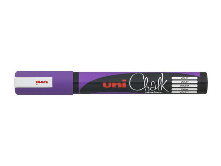 uni-ball Marqueur craie Chalk marker PWE5M, rose métallique