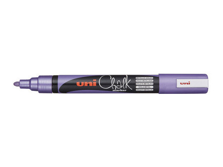 uni-ball Marqueur craie Chalk marker PWE5M, rose métallique