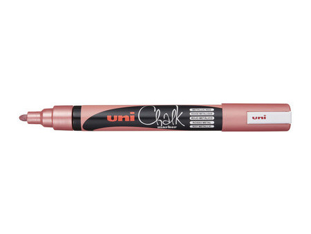 uni-ball Marqueur craie Chalk marker PWE5M, rose métallique