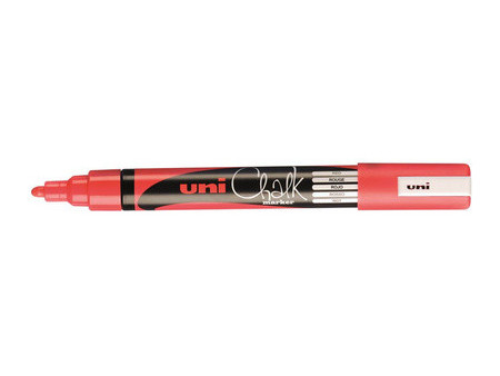 uni-ball Marqueur craie Chalk marker PWE5M, rose métallique