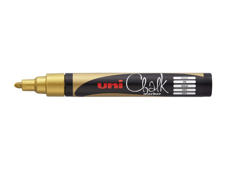 uni-ball Marqueur craie Chalk marker PWE5M, rose métallique