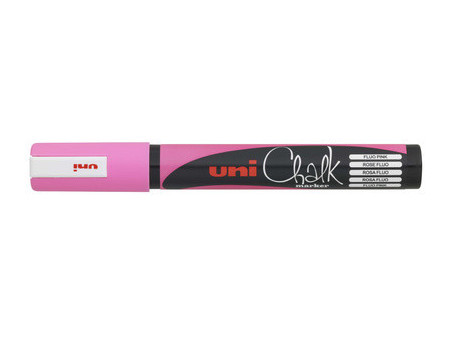 uni-ball Marqueur craie Chalk marker PWE5M, rose métallique
