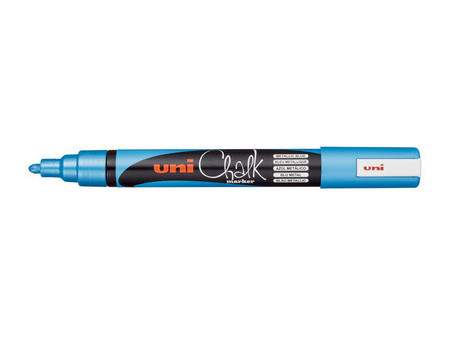 uni-ball Marqueur craie Chalk marker PWE5M, rose métallique