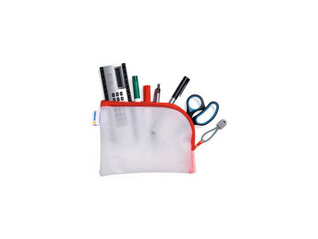 HERMA Pochette à fermeture à zip 'Mesh Bags', A6, jaune