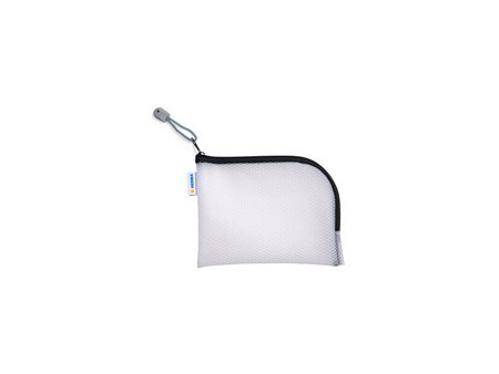 HERMA Pochette à fermeture à zip 'Mesh Bags', A7, rouge