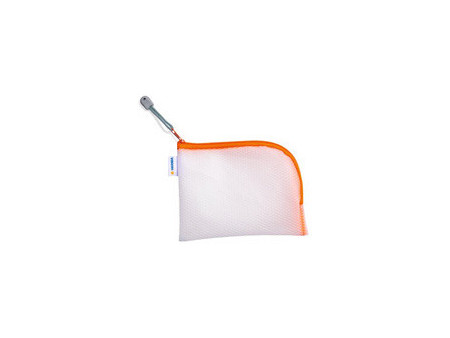 HERMA Pochette à fermeture à zip 'Mesh Bags', A7, jaune