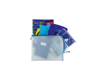 HERMA Pochette à fermeture à zip 'Mesh Bags', A4, noir