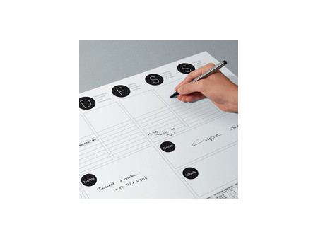 sigel Sous-main bloc papier, A3, noir/blanc