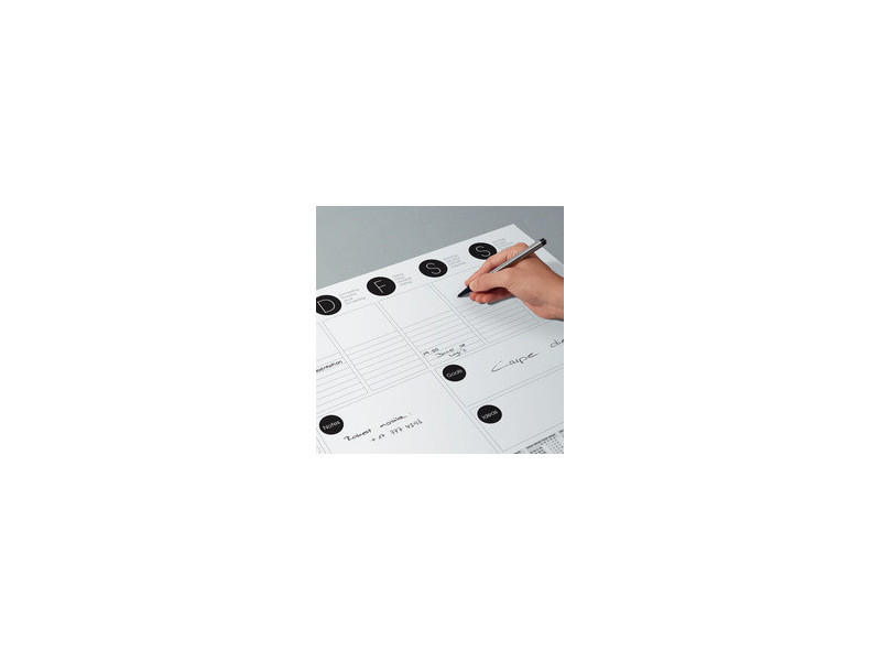 sigel Sous-main bloc papier, A3, noir/blanc