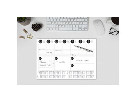 sigel Sous-main bloc papier, A3, noir/blanc