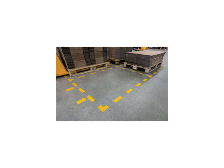 DURABLE Marquage de place, forme L, autocollant, jaune