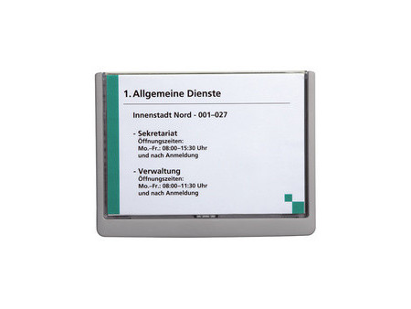 DURABLE Plaque de porte CLICK SIGN, format A5, blanc