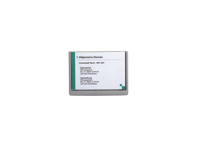 DURABLE Plaque de porte CLICK SIGN, format A5, blanc