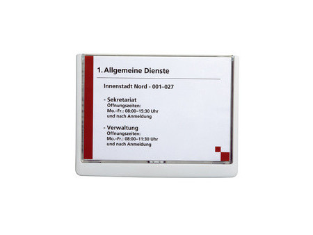 DURABLE Plaque de porte CLICK SIGN, format A5, blanc