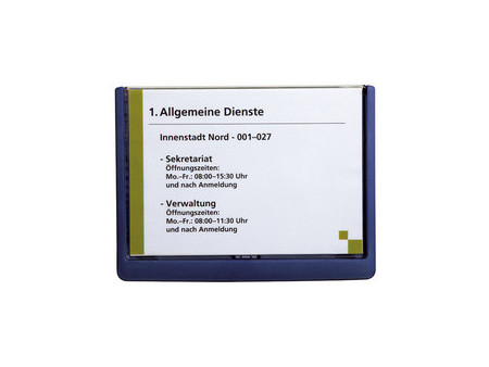 DURABLE Plaque de porte CLICK SIGN, format A5, blanc