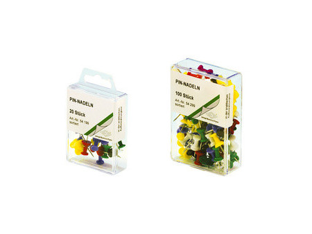 WEDO Punaises, transparent, petit paquet