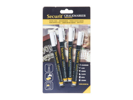 Securit Feutre-craie ORIGINAL SMALL, set de 4