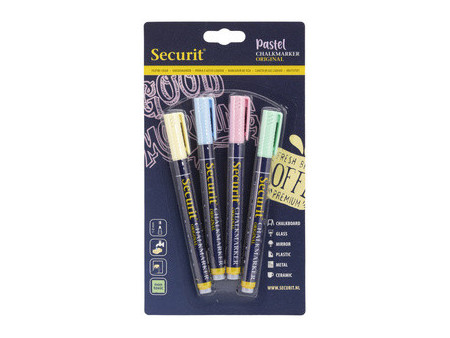 Securit Feutre-craie ORIGINAL SMALL, set de 4