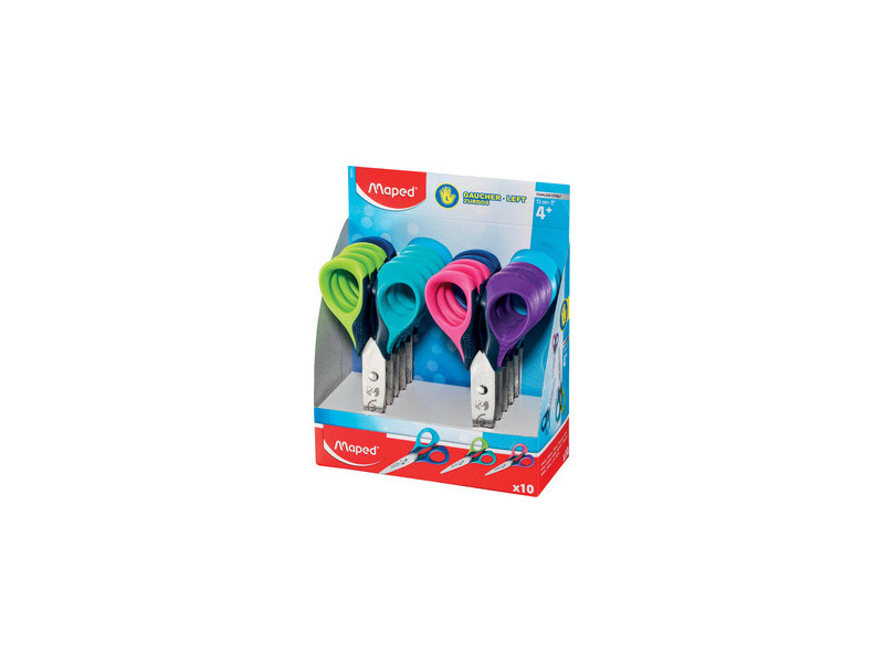Maped Ciseaux Sensoft 3D, longueur: 130 mm, présentoir de 10
