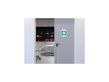 DURABLE Cadre magnétique SECURITY, format A4, vert/ blanc
