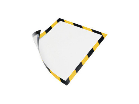 DURABLE Cadre magnétique SECURITY, format A4, vert/ blanc