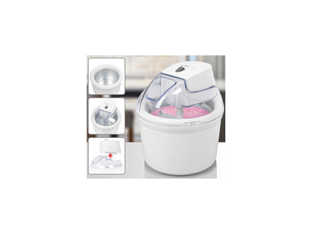 CLATRONIC Sorbetière ICM 3764, 1,5 litre, blanc
