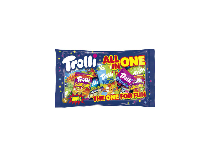Trolli Bonbon gélifié aux fruits ALL IN ONE, sachet 1 kg