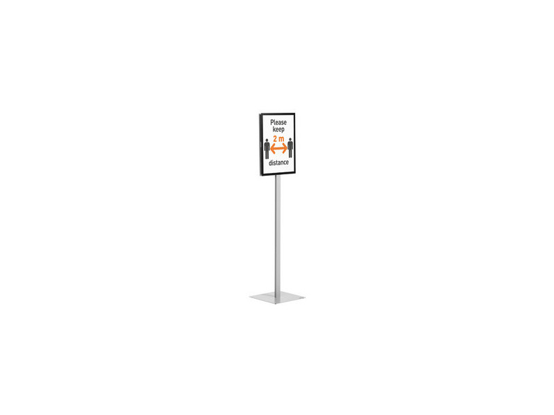 DURABLE Support d'information INFO STAND BASIC, A3, gris