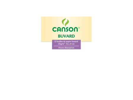 CANSON Buvard, 160 x 210 mm, 125 g/m2, blanc