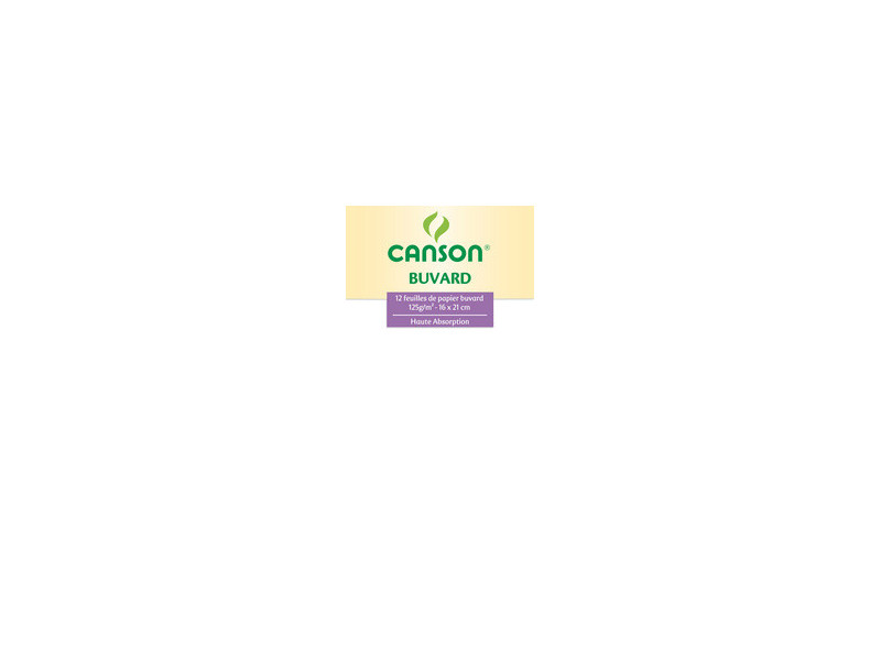 CANSON Buvard, 160 x 210 mm, 125 g/m2, blanc