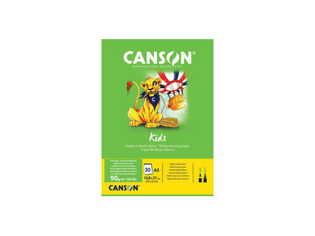 CANSON Bloc à dessin Kids, A3, 90 g/m2, 30 feuilles