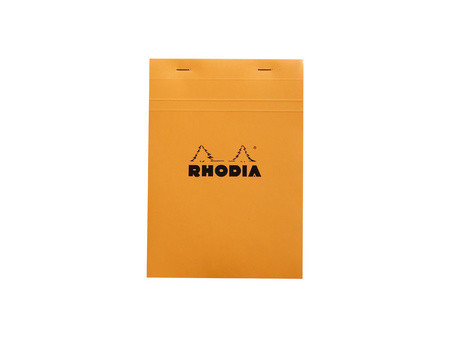 RHODIA Bloc agrafé No. 16, format A5, quadrillé 5x5, noir