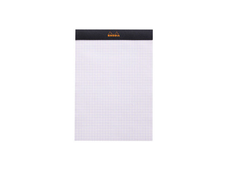 RHODIA Bloc agrafé No. 16, format A5, quadrillé 5x5, noir