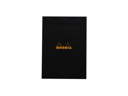 RHODIA Bloc agrafé No. 18, format A4, quadrillé 5x5, orange