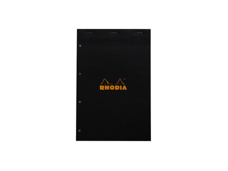 RHODIA Bloc agrafé No. 20, format A4+, quadrillé 5x5, orange