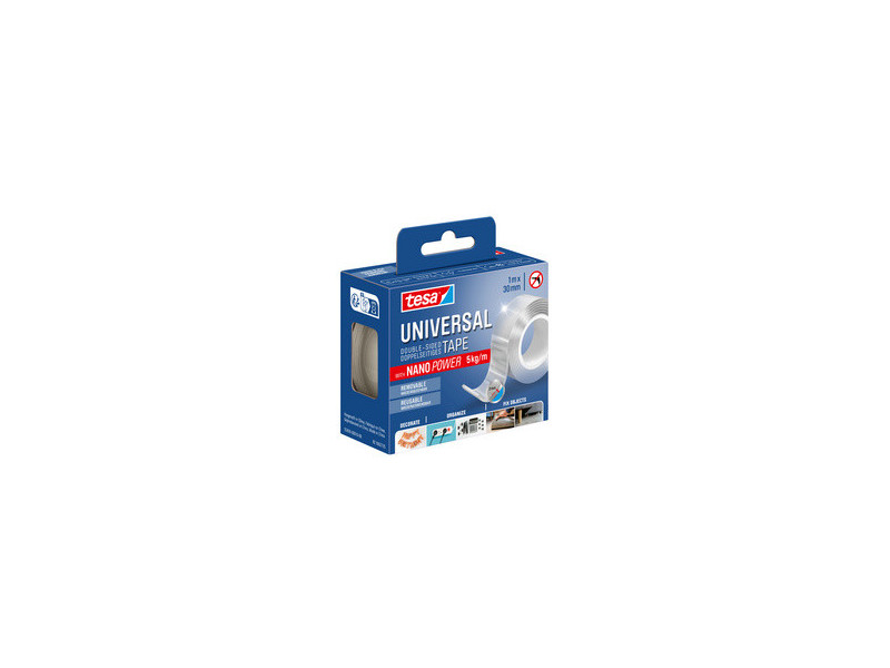 tesa Ruban adhésif double face NANO POWER, 30 mm x 3 m