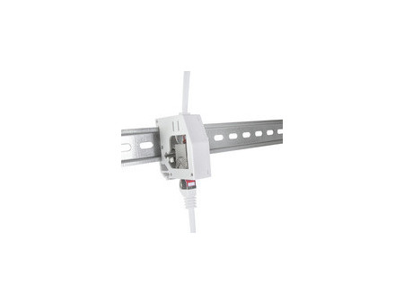 LogiLink Adaptateur pour rail DIN,1 module Keystone, gris