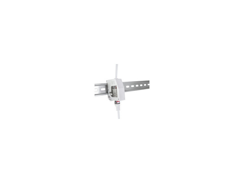 LogiLink Adaptateur pour rail DIN,1 module Keystone, gris