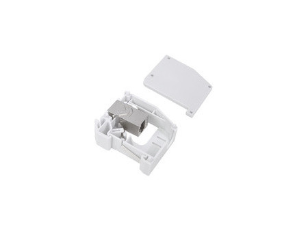 LogiLink Adaptateur pour rail DIN,1 module Keystone, gris