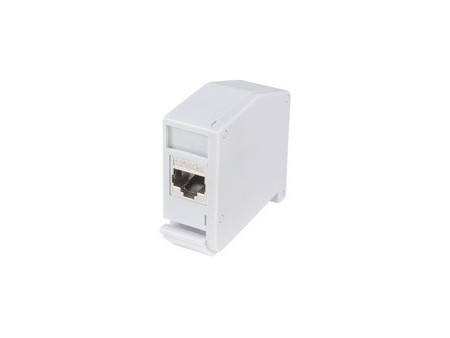 LogiLink Adaptateur pour rail DIN,1 module Keystone, gris