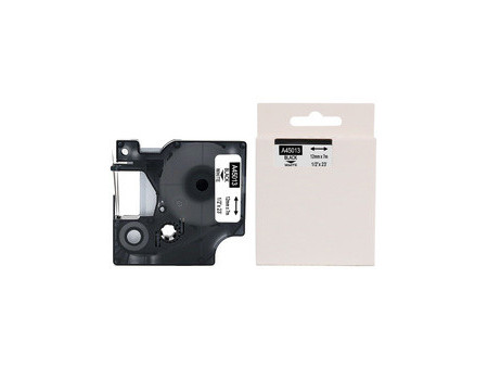 rillstab Cassette à ruban, noir/blanc, 9 mm x 7 m