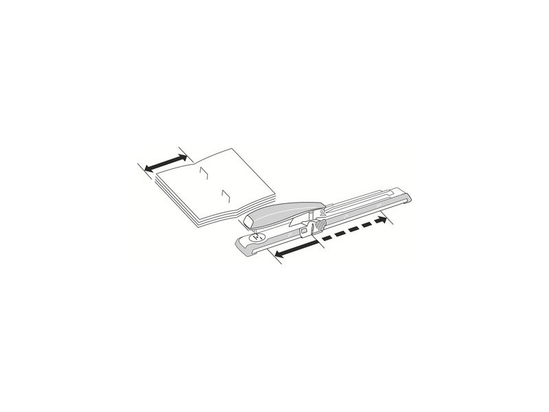 LEITZ Agrafeuse long bras Nexxt, capacité: 40 feuilles, noir