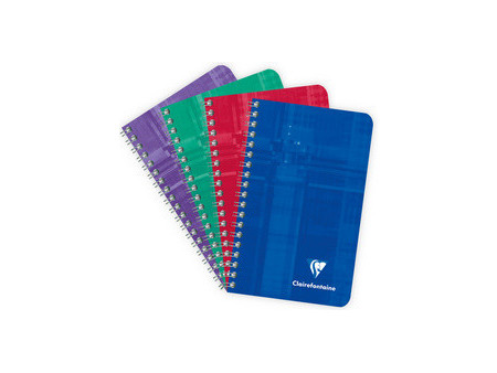 Clairefontaine Carnet à spirale, 90 x 140 mm, quadrillé 5x5