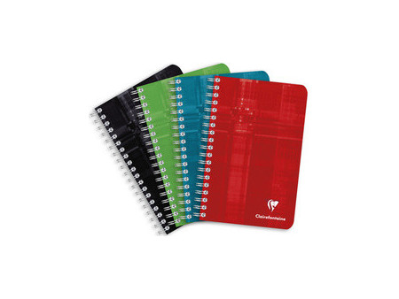 Clairefontaine Carnet à spirale, 90 x 140 mm, quadrillé 5x5